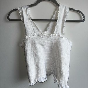 white crop top!
